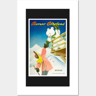 Berner Oberland,Switzerland,Ski Poster Posters and Art